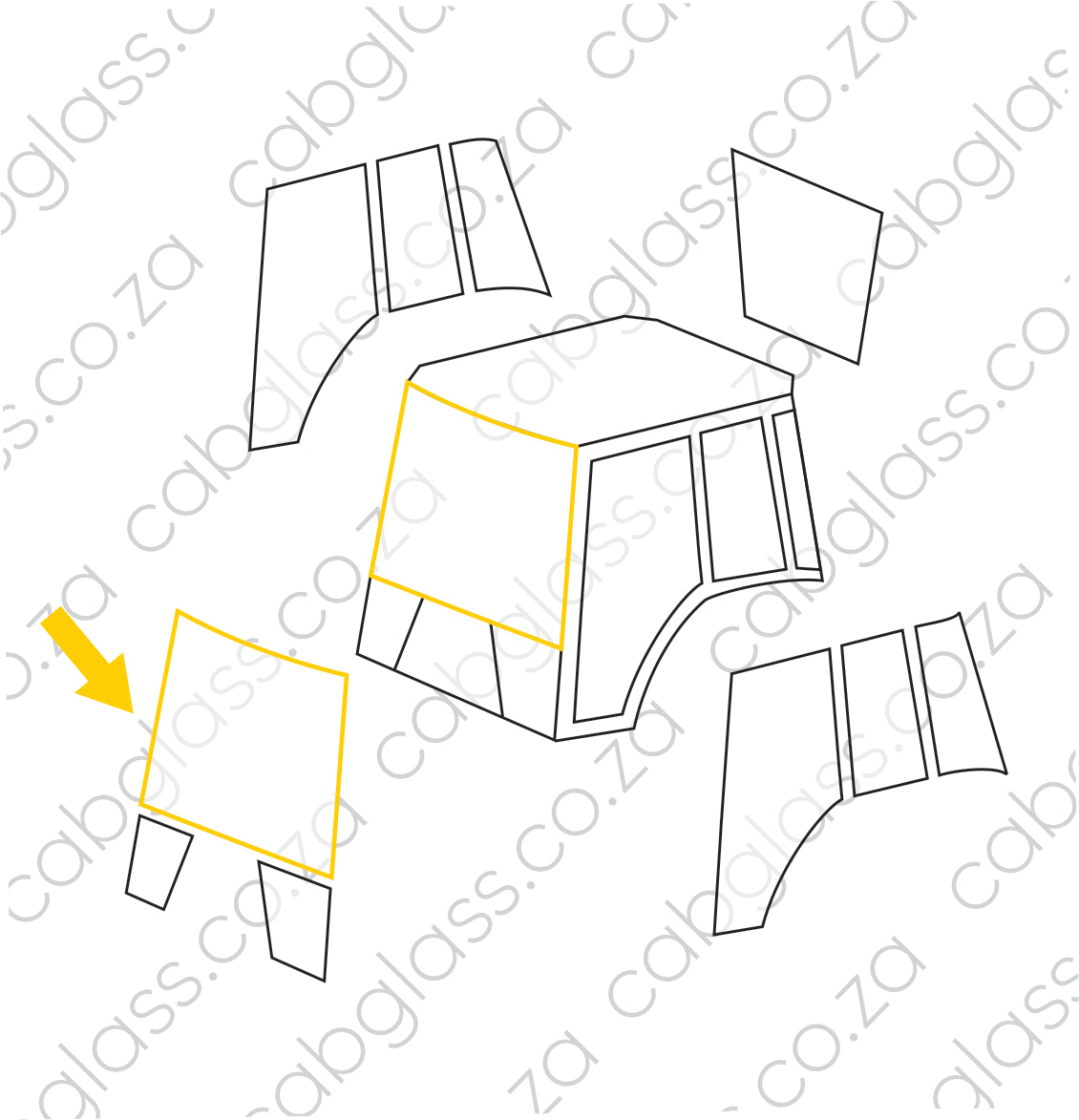 FRONT UPPER | BOBCAT TLB B730, B750