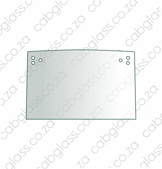 Rear cab glass upper, Bell TLB, T242700, T201955