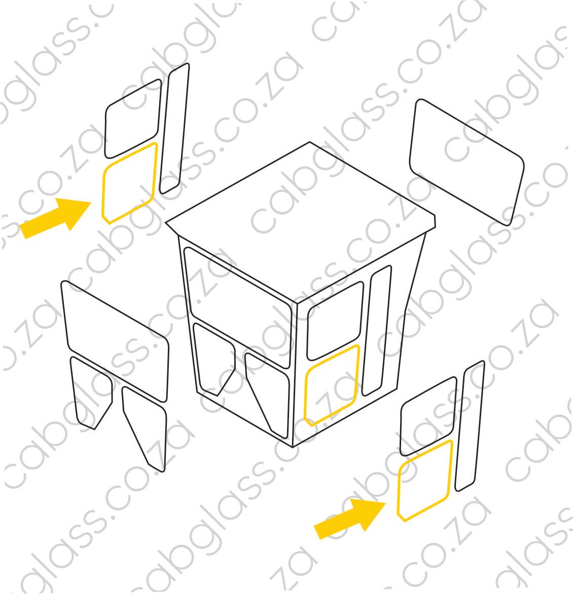 DOOR LOWER | CAT GRADER GC SERIES STD CAB & LOW CAB