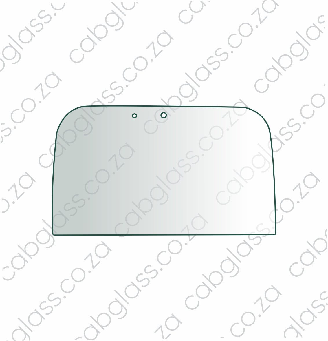 Rear cab glass upper for Bell TLB 315SE, 131533