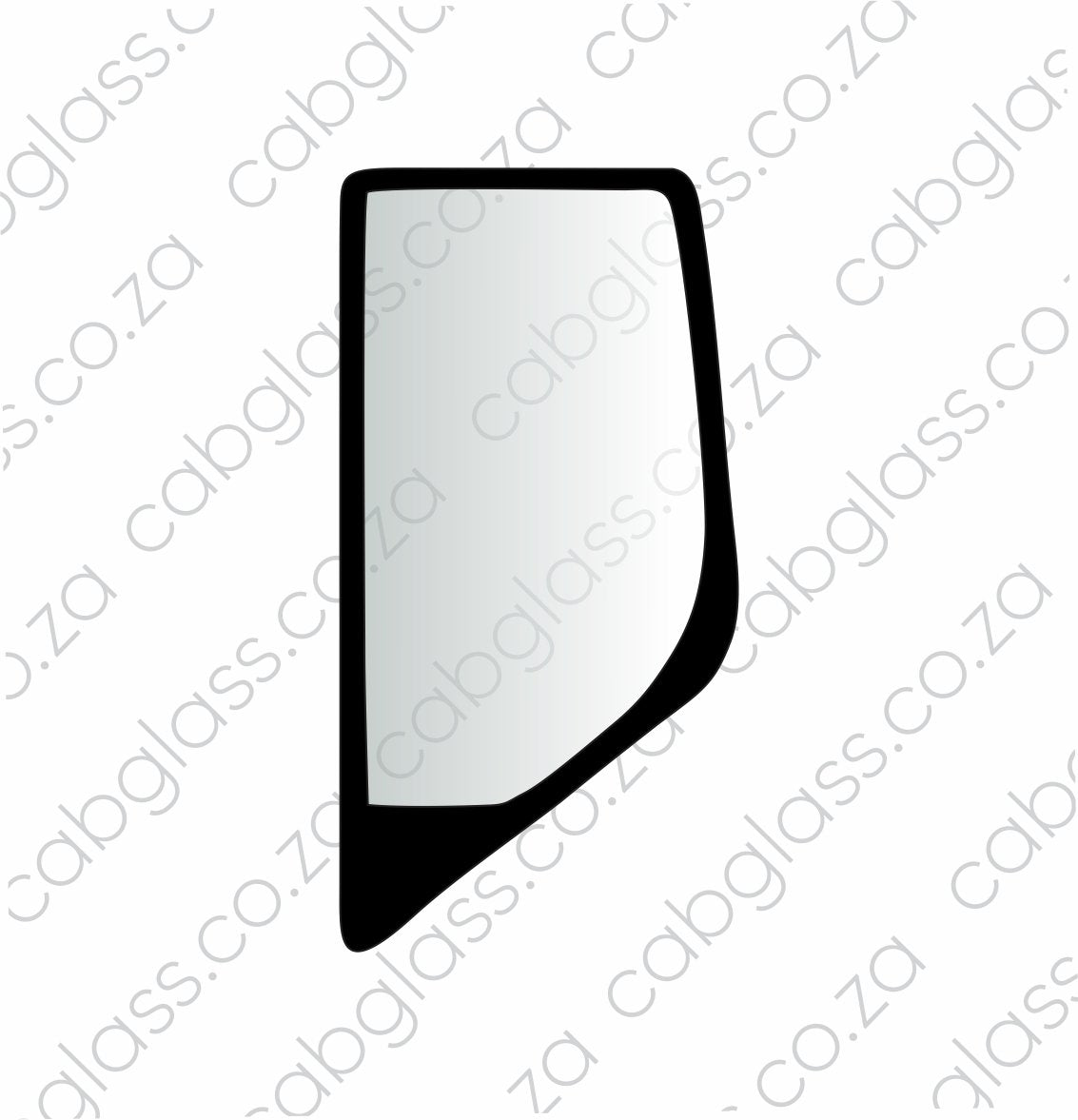 Rear quarter glass Case excavator CX D-series