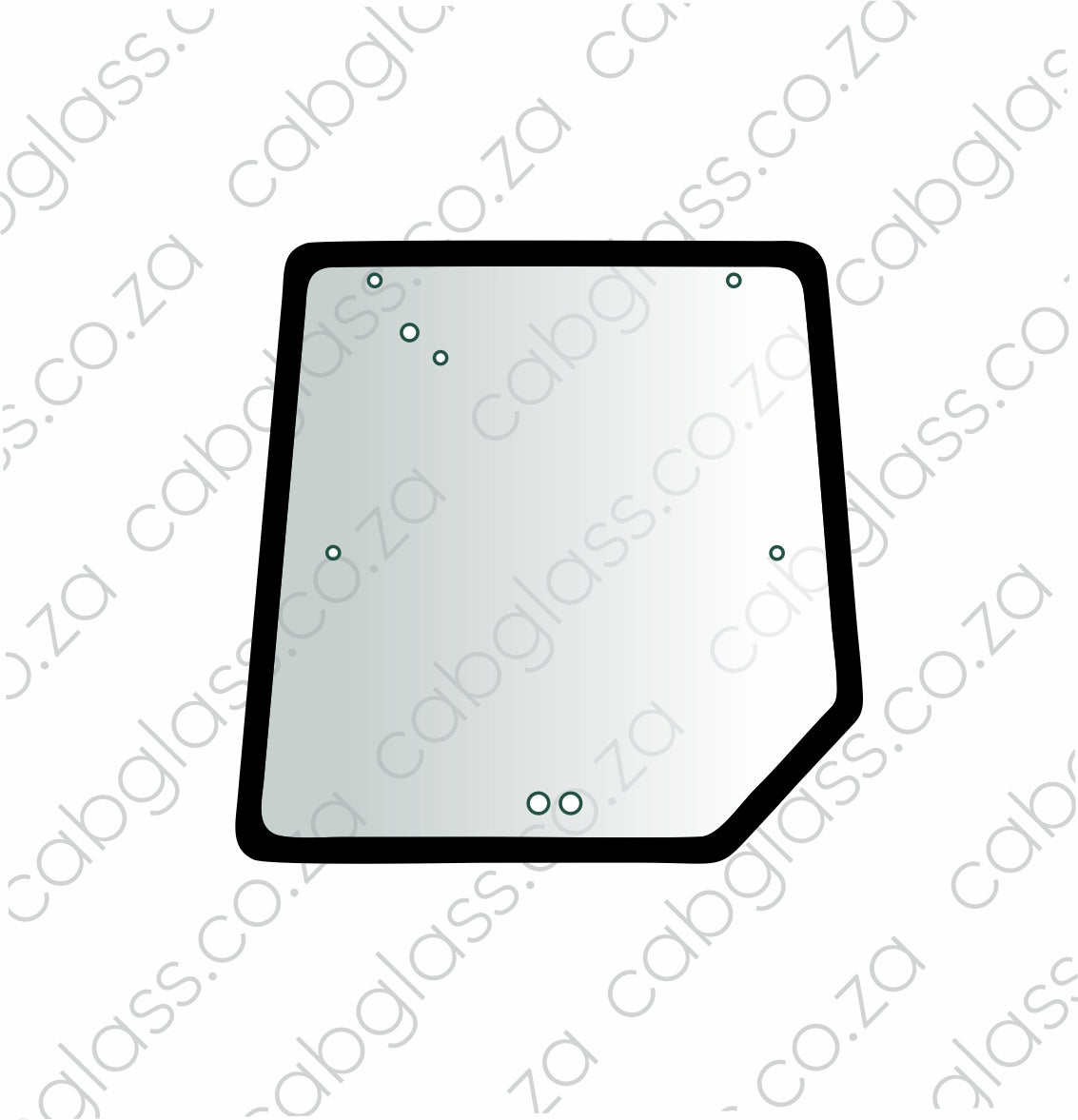 REAR CAB GLASS | MASSEY FERGUSON 400 SERIES