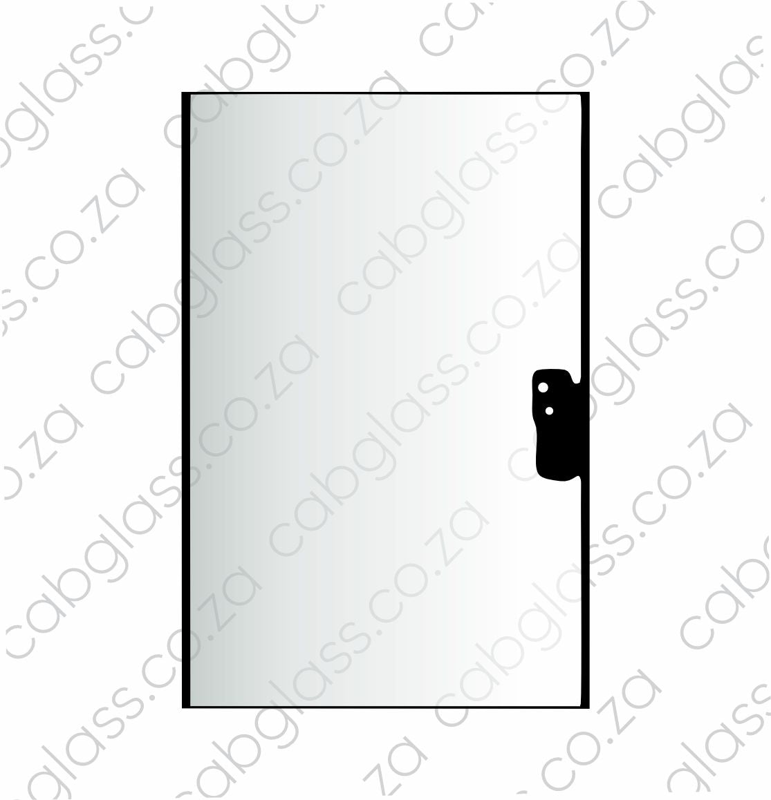 REAR CAB GLASS (TOUGHENED) | CAT TLB F2-SER (416F2 - 444F2) BACKHOE