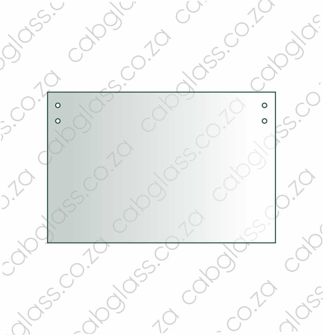 Rear cab glass lower for Caterpillar backhoe B series