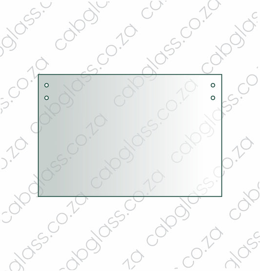 Rear cab glass lower for Caterpillar backhoe B series