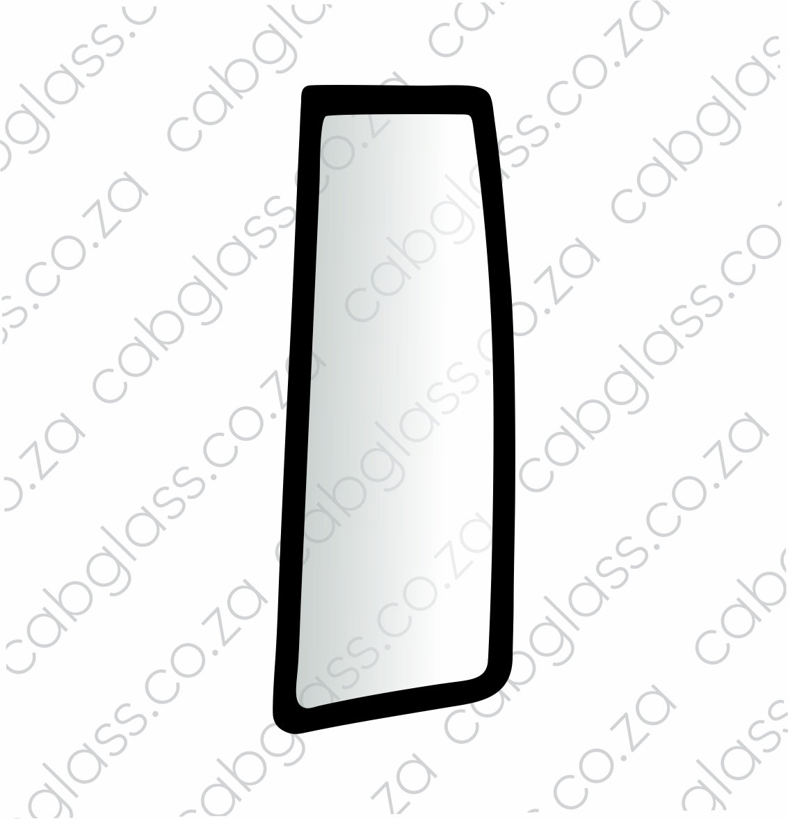 Rear quarter glass for CAT excavator C series