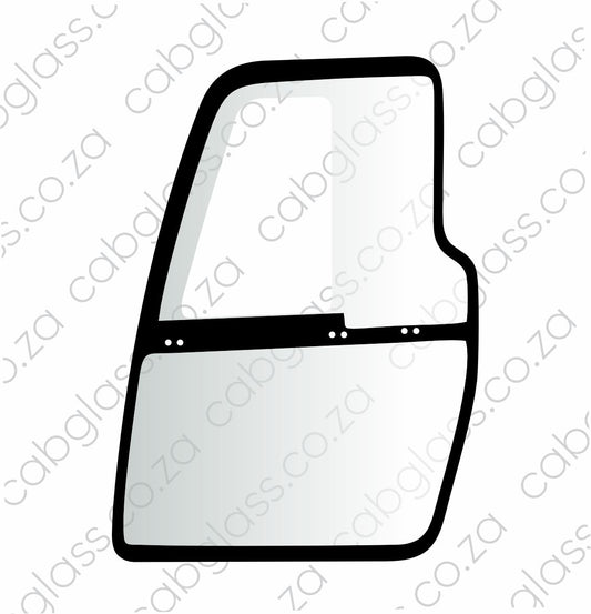 DOOR GLASS W/CUT OUT LH | CAT DUMP TRUCK 725 - 745 D, GC