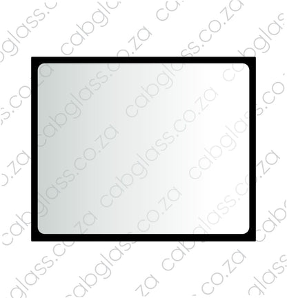 REAR CAB GLASS UPPER | NEW HOLLAND TLB B80B