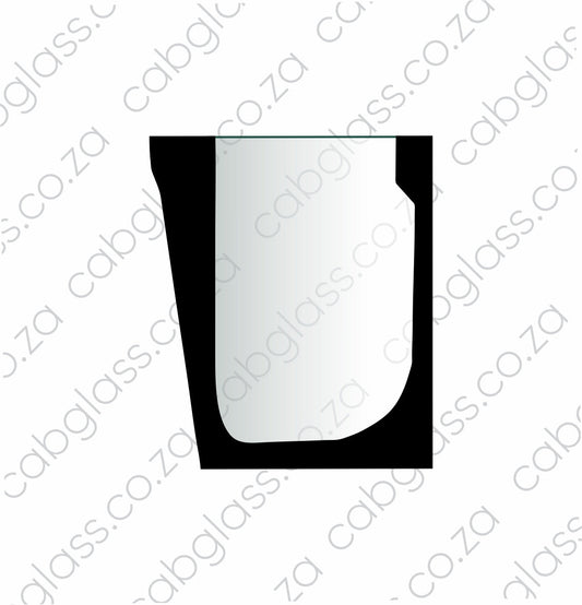 FRONT LOWER LH (Toughened) | JCB TLB 3CX - 4CX (P 21) BACKHOE