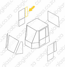 Load image into Gallery viewer, REAR QUARTER GLASS RH | KOMATSU WA 150 - 320 DASH 5
