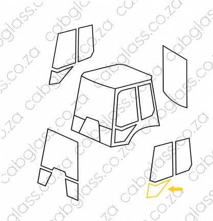 DOOR LOWER LH | VOLVO TLB BL61B-BL71B BACKHOE