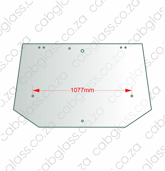REAR CAB GLASS | CASE TRACTOR JX70U - JX1100U