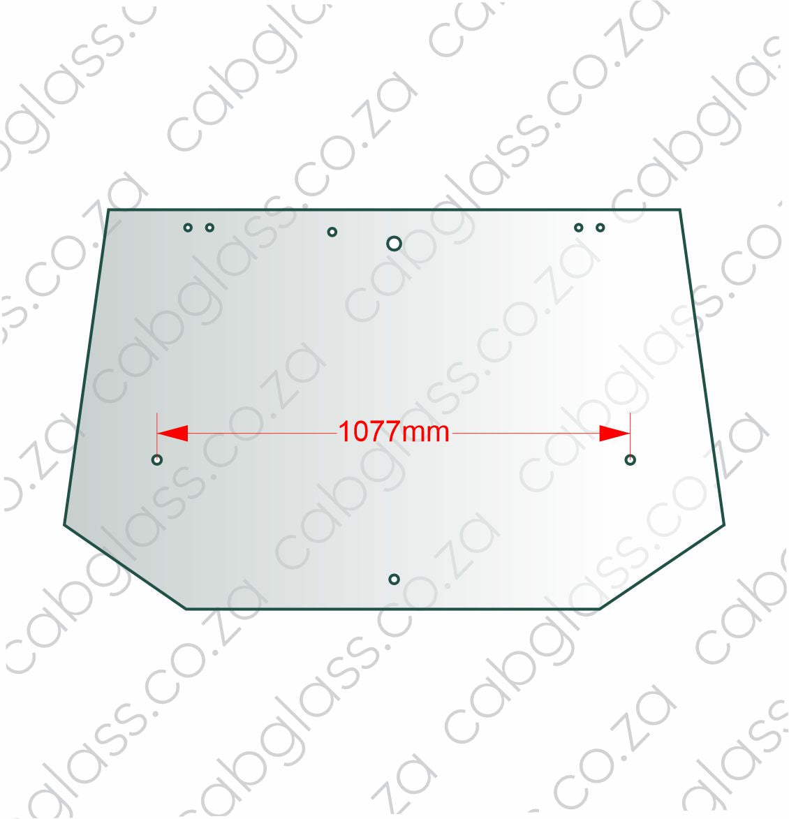 REAR CAB GLASS | FORD TRACTOR 40 SERIES