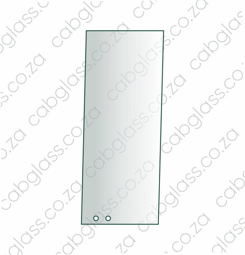 Door rear slider glass with two holes at the bottom