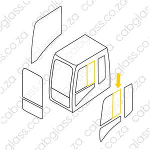 DOOR REAR SL (Holes at bottom horizontal) | SOILMEC SF65 DRILLING RIG