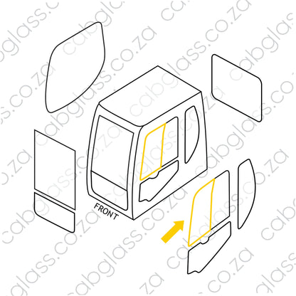 DOOR FRONT SL | DOOSAN EXCAVATOR DX DASH-2