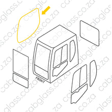 Load image into Gallery viewer, BOOMSIDE GLASS | DOOSAN EXCAVATOR DX DASH-2
