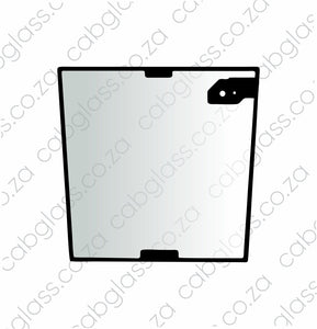 REAR CAB GLASS | CASE 595 SLE (00-)
