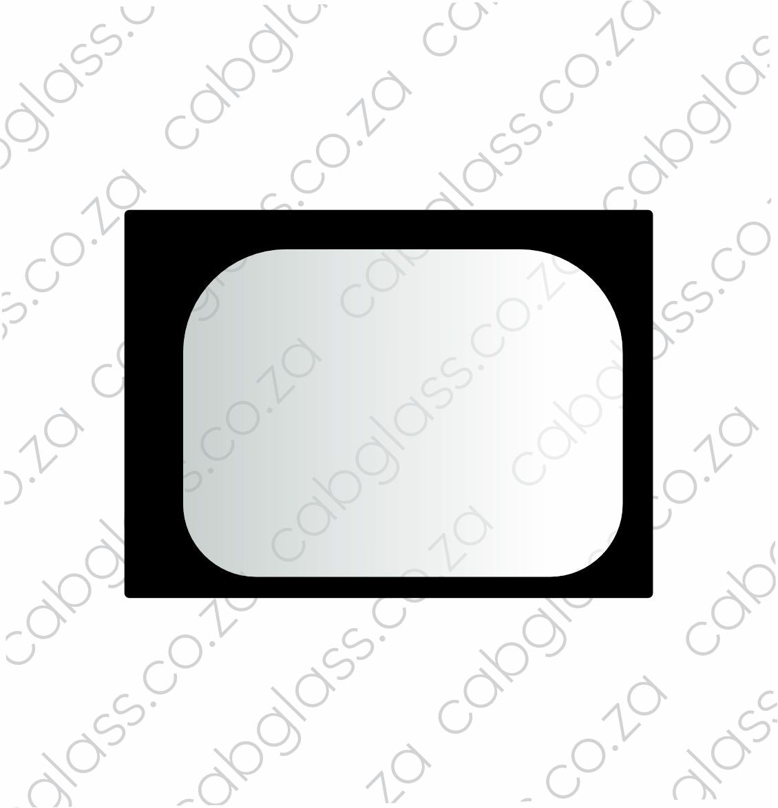 REAR CAB GLASS | KOBELCO EXC XD-10