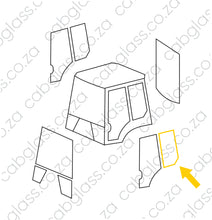 Load image into Gallery viewer, REAR OF DOOR LH | KOMATSU TLB WB R DASH 5
