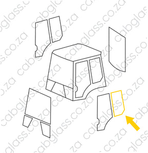 REAR OF DOOR LH | KOMATSU TLB WB R DASH 5
