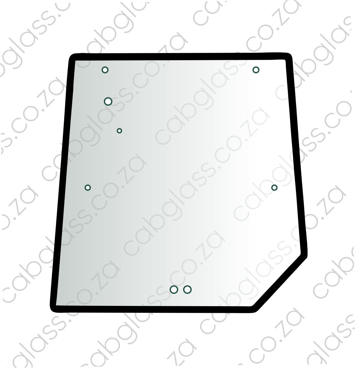 REAR CAB GLASS | LANDINI L160, L180, L200
