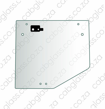 REAR CAB GLASS | MANITOU TELEHANDLER MT 728 - 1745
