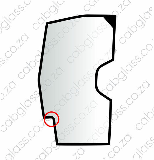 DOOR LH (SQ Door Handle) | KOMATSU GRADER GD DASH-5