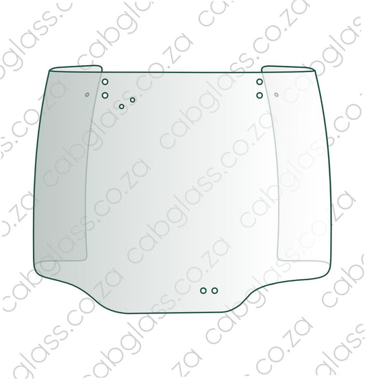 REAR CAB GLASS UPPER | MASSEY FERGUSON TRACTOR 8600, 8700 SERIES