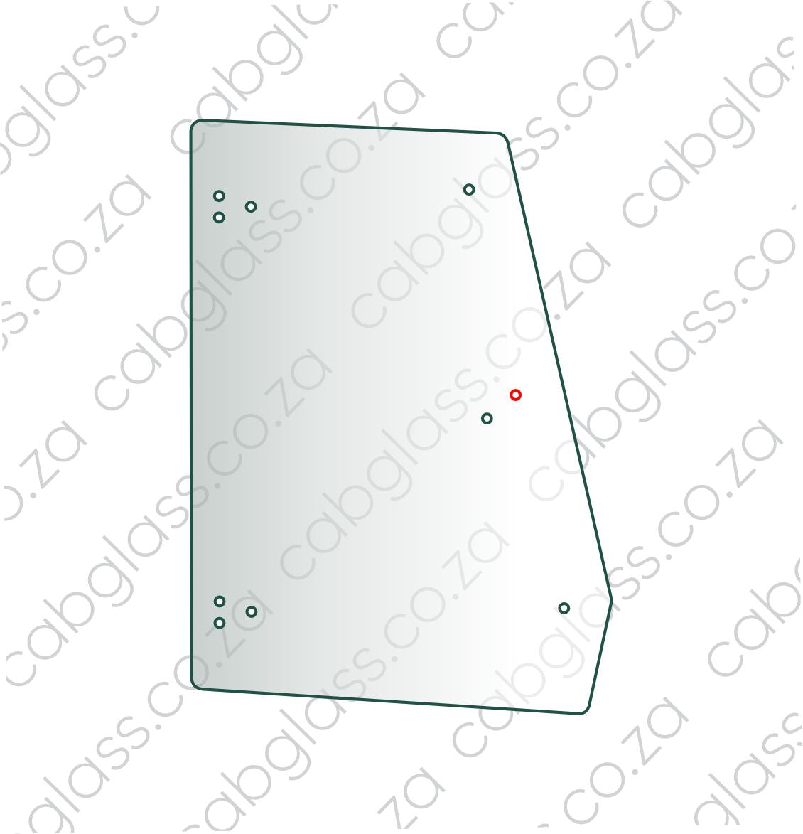 REAR OF DOOR TAPERED L=R (10 Holes)  | BOBCAT TLB B700