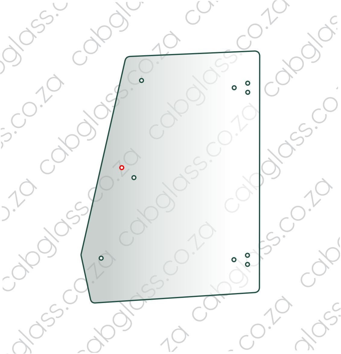 REAR OF DOOR TAPERED L=R (10 Holes)  | BOBCAT TLB B700