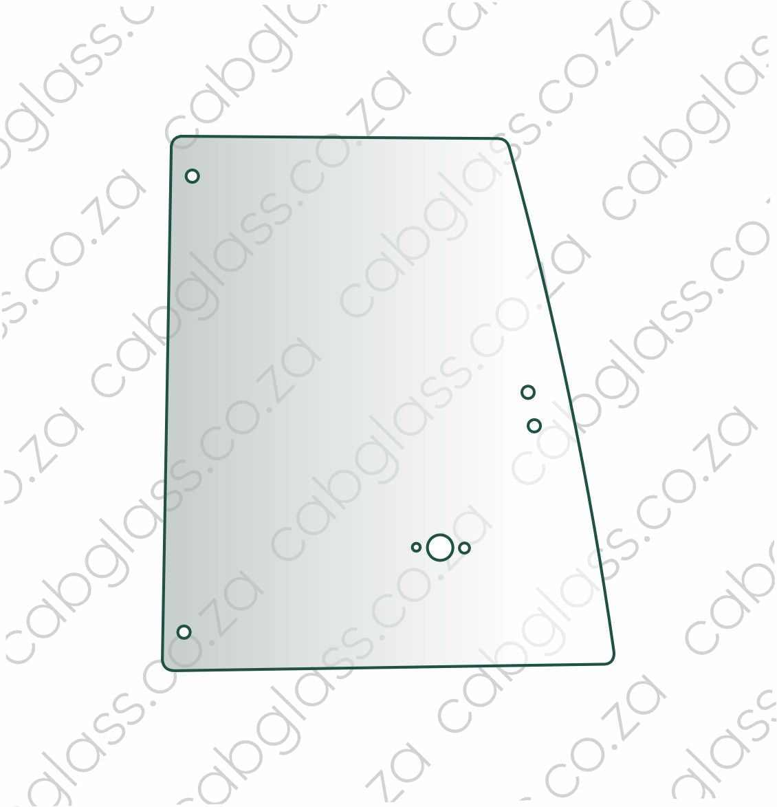 DOOR UPPER L=R | CASE TLB 570V - 695SV
