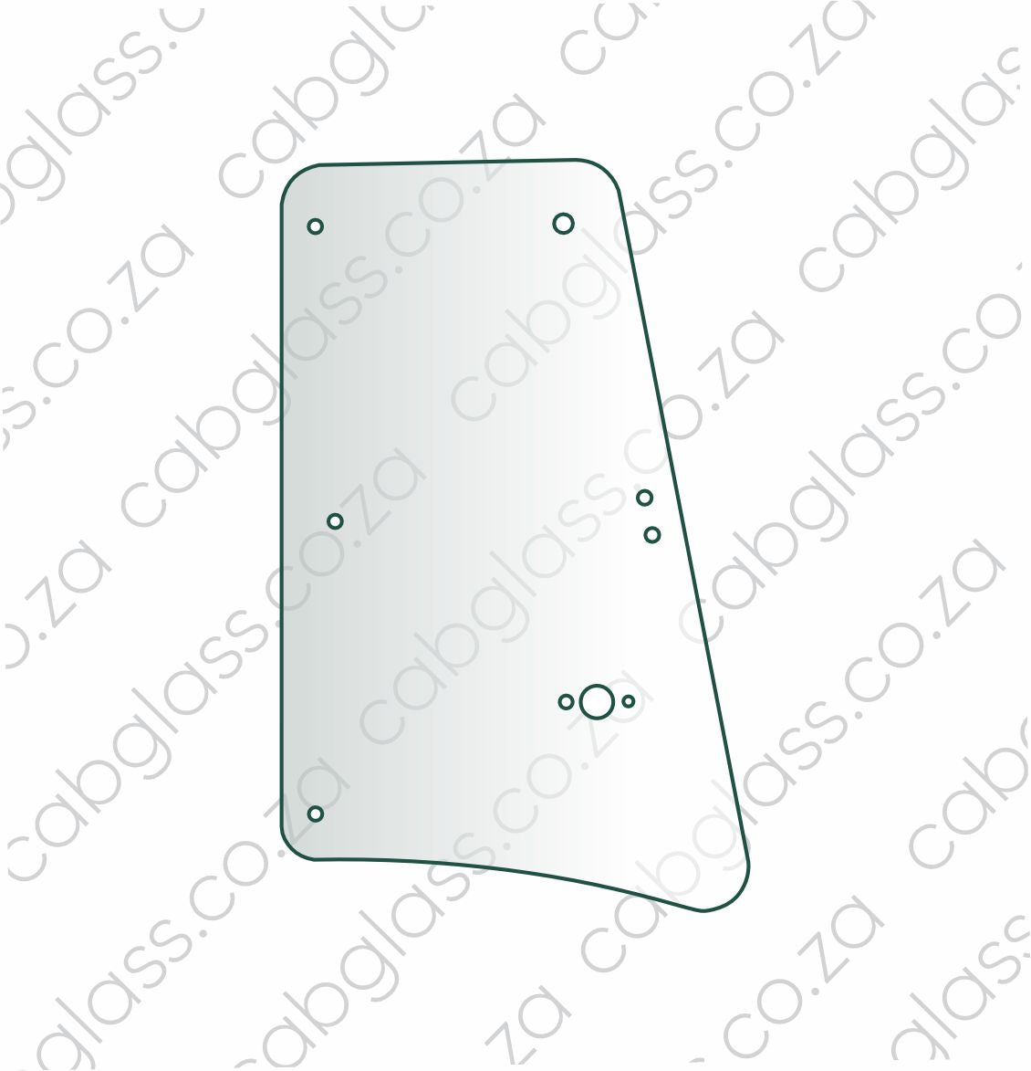 REAR OF DOOR L=R | CASE TLB 570V - 695SV