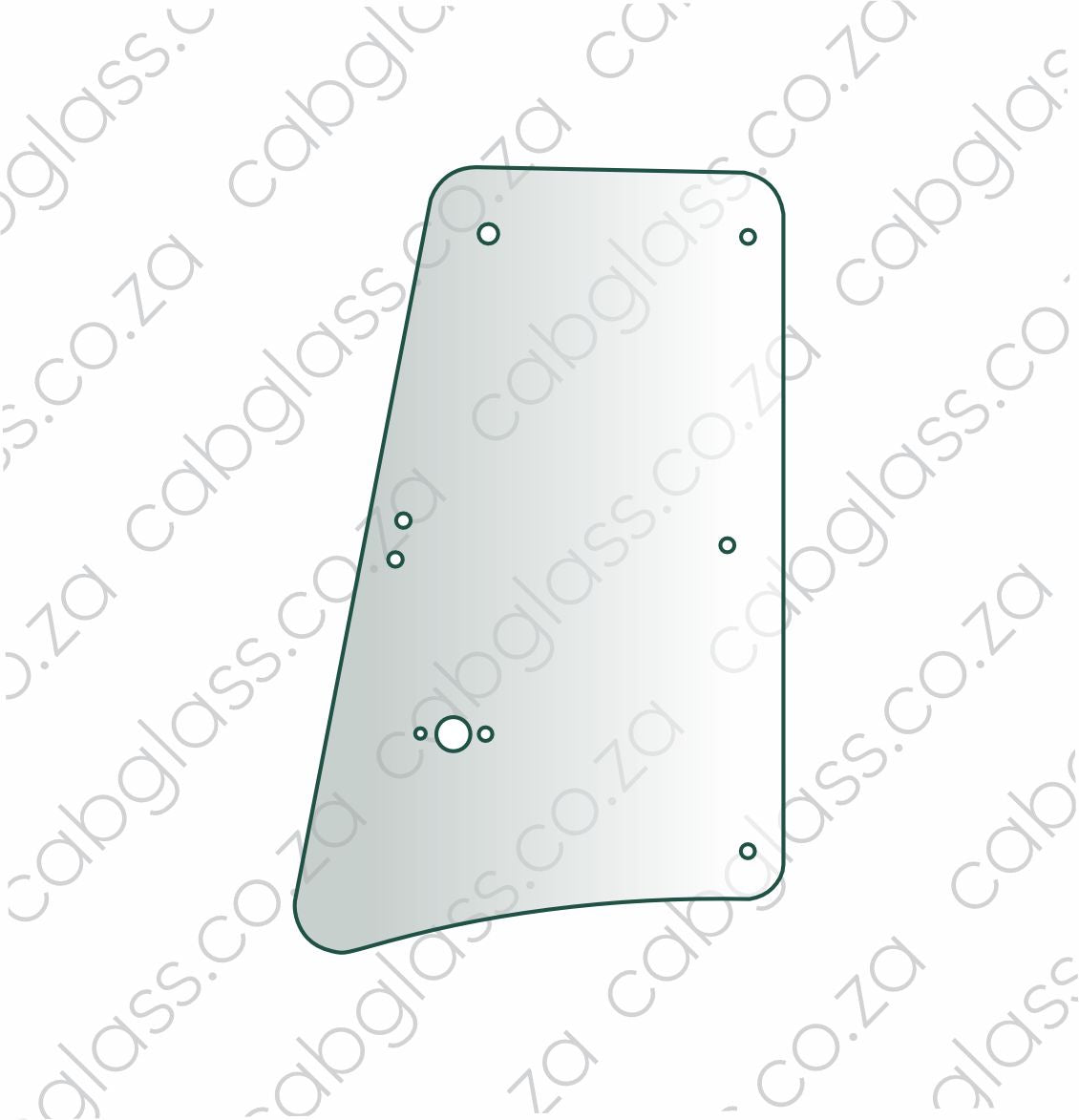 REAR OF DOOR L=R | CASE TLB 570V - 695SV