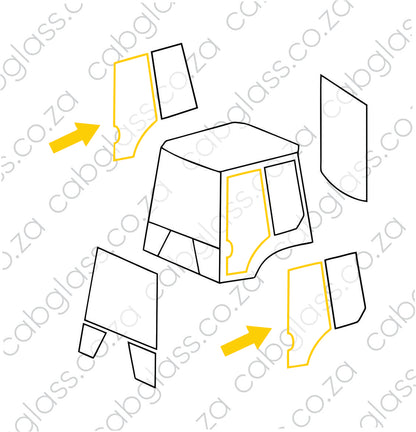 RUBBER DOOR L=R | KOMATSU BH WB R DASH 5