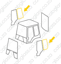 Load image into Gallery viewer, RUBBER REAR OF DOOR L=R | KOMATSU BH WB R DASH 5
