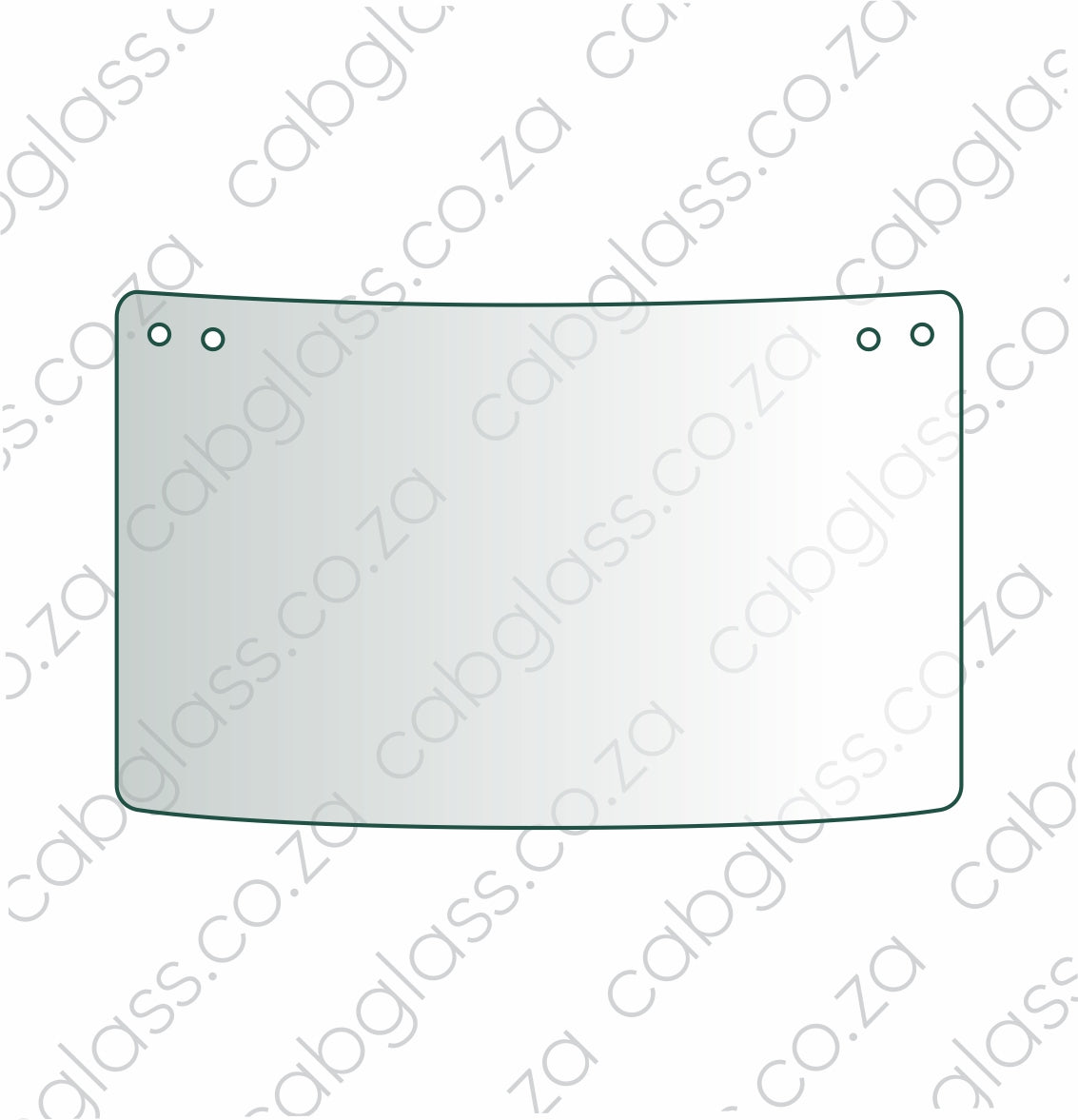 Rear Upper Slider Glass, Case TLB 580/590 K LE SLE LXT, 100461, E48356 (GN), F45424 (CL), E46814, E49810