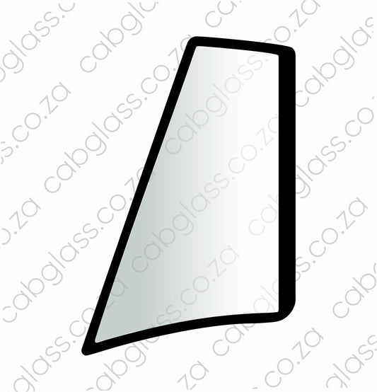 Rear quarter glass right-hand ,Case 580,580 K LE SLE SUPER LE LXT, 100470, E48350
