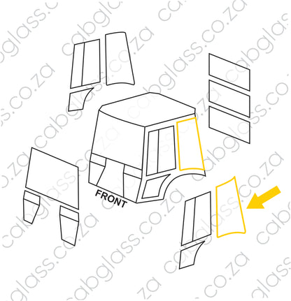 REAR QUARTER LH | CASE TLB 580, 590 K/LE/SLE/SUPER LE/ LXT