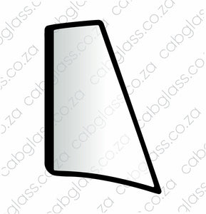 Rear Quarter glass, Case 580, 590 K LE SLE super LE LXT, 100471LM, E48351