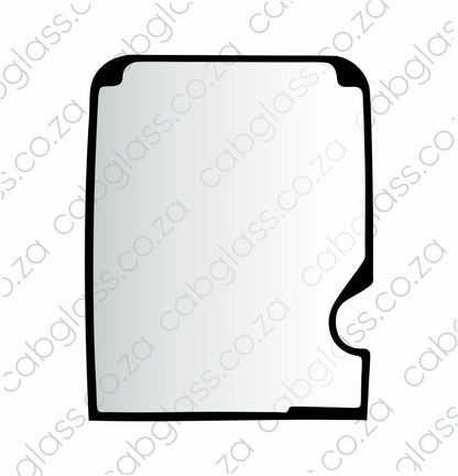 Windscreen Upper, cut out for wiper, Deere excavator, 101303 | 4662560