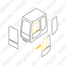 Load image into Gallery viewer, Door front slider glass, Deere excavator, 101329, 4651659
