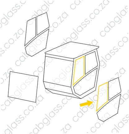 DOOR UPPER FRONT LH | HAMM ROLLER 3000 SER
