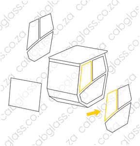 DOOR UPPER FRONT LH | HAMM ROLLER 3000 SER, Hi-SER, WACKER NEUSON RC110-190