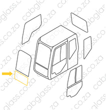 Load image into Gallery viewer, Cab sketch for windscreen lower for Case excavator CX D-series
