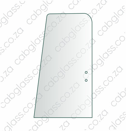 Door rear slider glass for Case excavator CX B-series, KHN15380