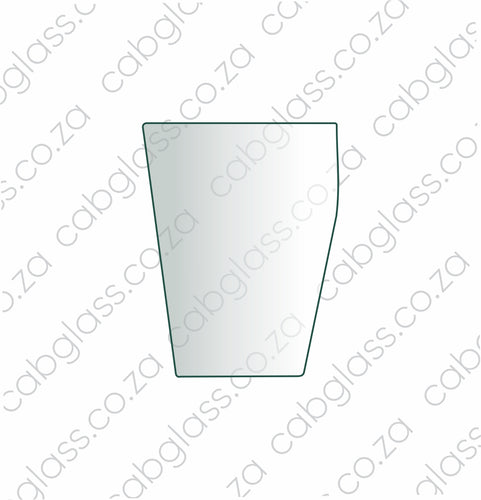 Windscreen lower left-hand glass for Caterpillar backhoe