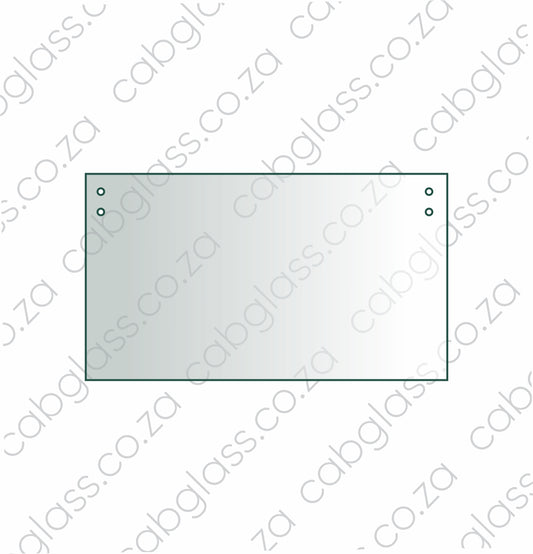 Rear cab glass lower for Caterpillar backhoe C series