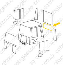 Load image into Gallery viewer, REAR CAB GLASS LOWER | CAT TLB C-SER BACKHOE
