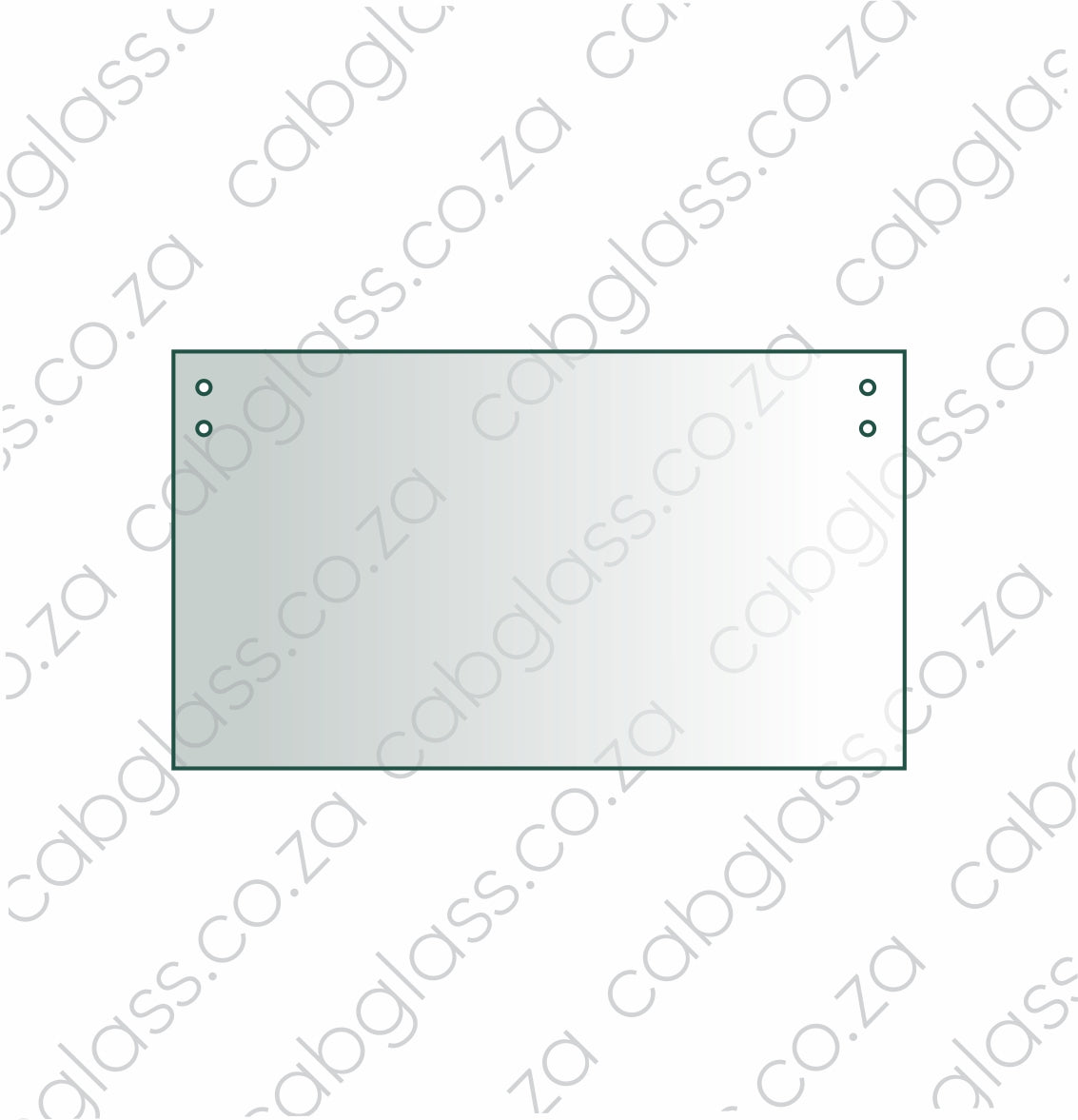 Rear cab glass lower for Caterpillar backhoe D series
